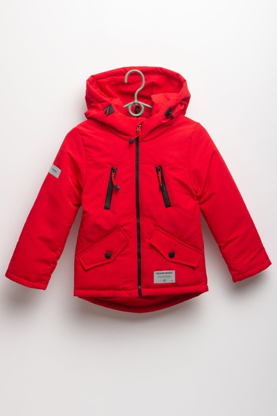 Куртка коротка на хлопчика 152 колір червоний ЦБ-00153022 SKT000522621 фото