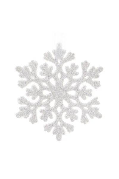 Ялинкова прикраса - Сніжинка колір білий ЦБ-00232281 SKT000938194 фото