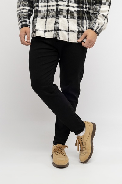 Чоловічі джинси мом 54 колір чорний ЦБ-00233099 SKT000940582 фото