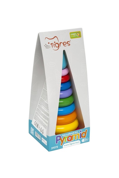 Розвиваюча іграшка "Пірамідка люкс" колір різнокольоровий 00-00244978 SKT000280895 фото