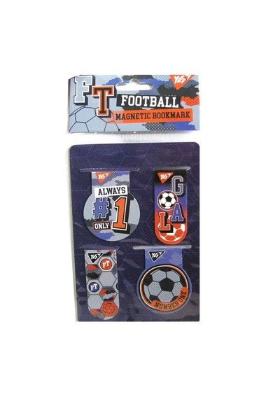 Закладки магнітні "Football" колір різнокольоровий ЦБ-00154181 SKT000525219 фото