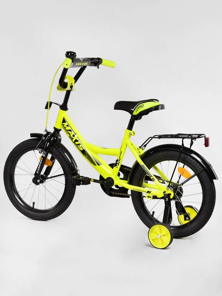 Дитячий двоколісний велосипед 16 "дюймів колір жовтий ЦБ-00213406 SKT000893658 фото