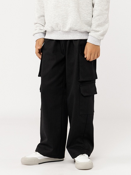Штани для хлопчика 134 колір чорний ЦБ-00221694 SKT000913441 фото