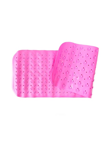 Коврик для ванной на присосках цвет розовый ЦБ-00228052 SKT000928149 фото