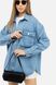 Жіноча сорочка з довгим рукавом 48 колір блакитний ЦБ-00247193 SKT000986423 фото 4