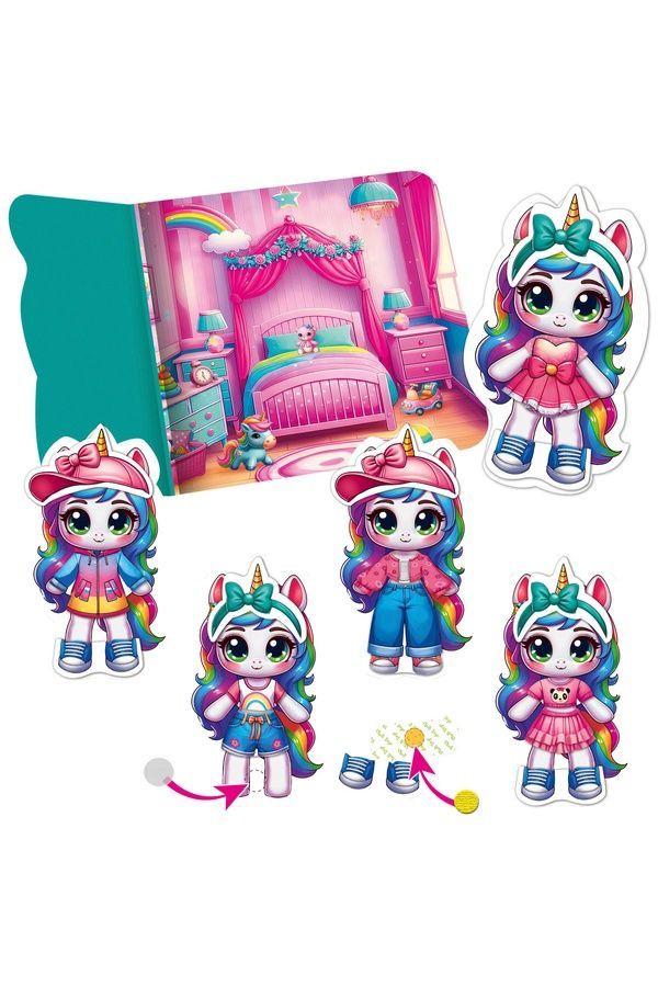 Розвиваюча гра з липучками &laquo;Єдиноріжка&raquo; Vladi Toys VT1320-01 ЦБ-00292262 фото