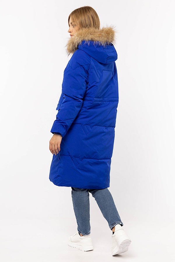 Жіноча куртка 44 колір синій ЦБ-00197230 SKT000860754 фото