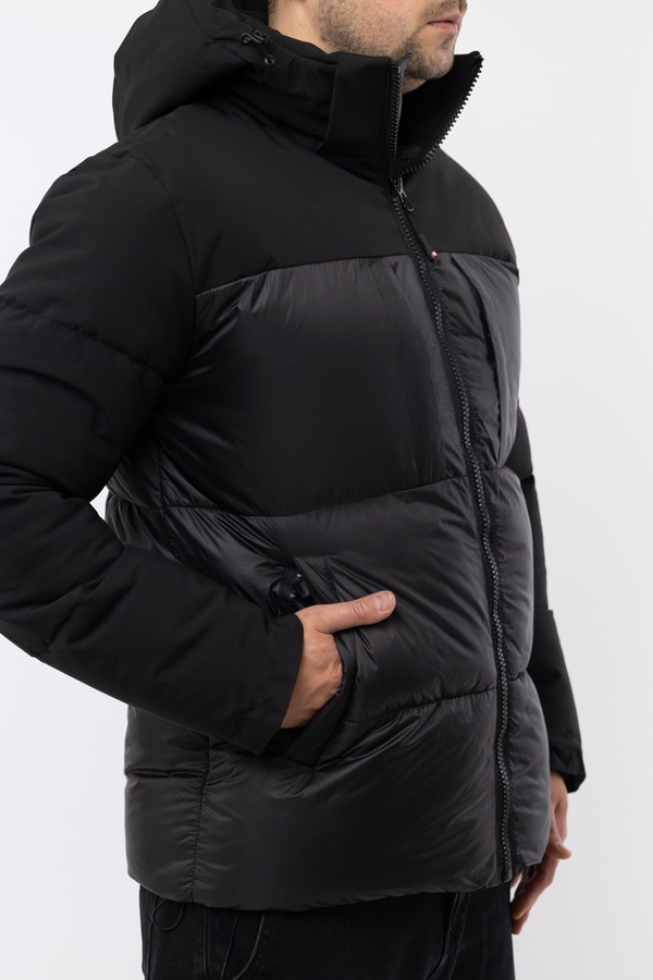 Чоловіча куртка 46 колір чорний ЦБ-00220282 SKT000909313 фото