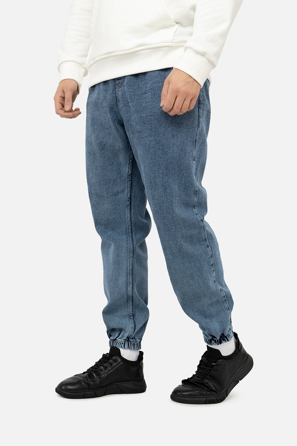 Чоловічі джинсові джогери 56 колір синій ЦБ-00243154 SKT000967164 фото