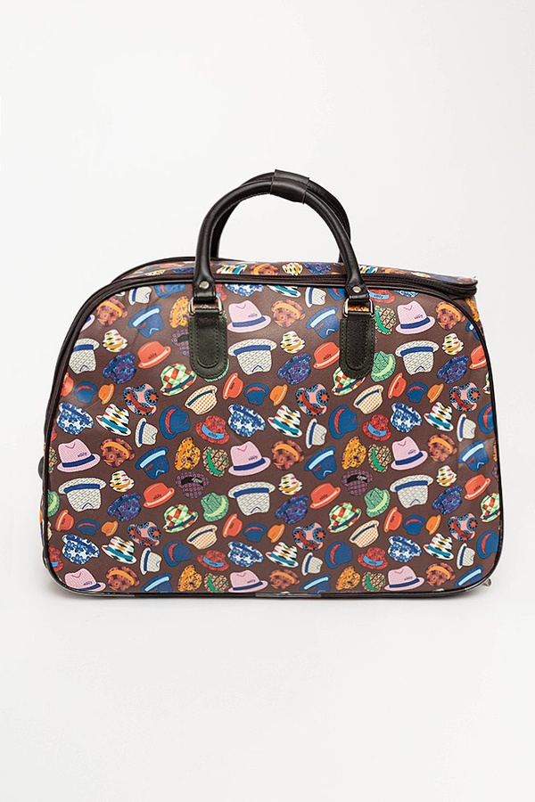 Жіноча дорожня сумка з колісчатами колір різнокольоровий ЦБ-00197157 SKT000860576 фото