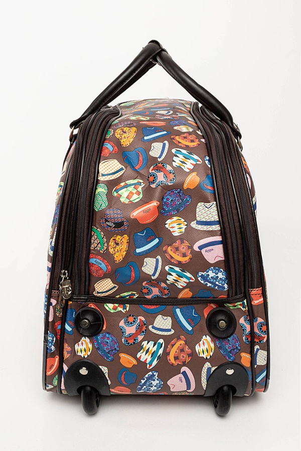 Жіноча дорожня сумка з колісчатами колір різнокольоровий ЦБ-00197157 SKT000860576 фото
