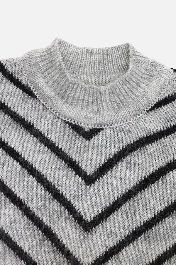 Джемпер для девочки цвет серый 122 ЦБ-00284075 фото