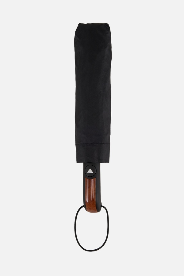 Чоловіча напівавтоматична парасолька колір чорний ЦБ-00255484