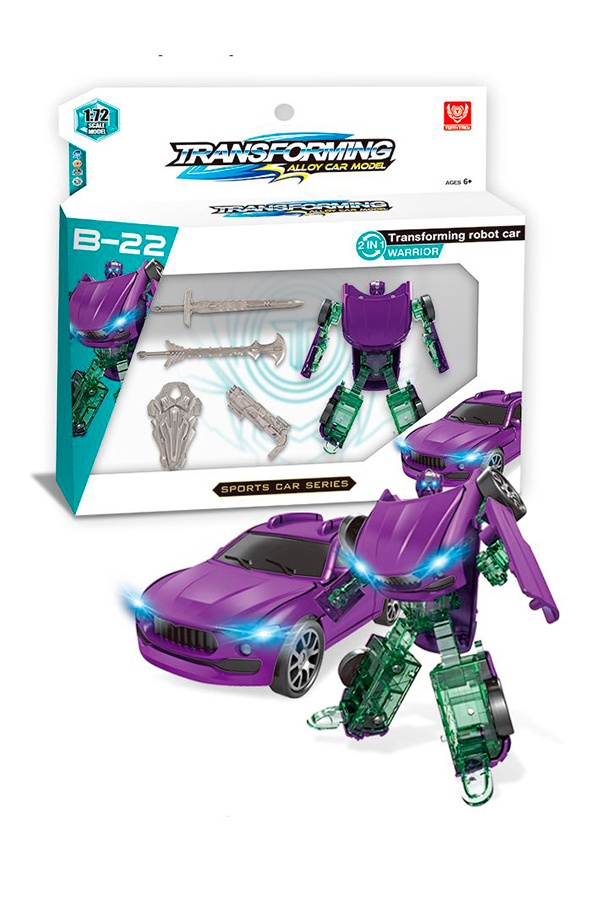 Іграшка-трансформер машинка "Transforming alloy car model" колір різнокольоровий ЦБ-00204565 SKT000876405 фото