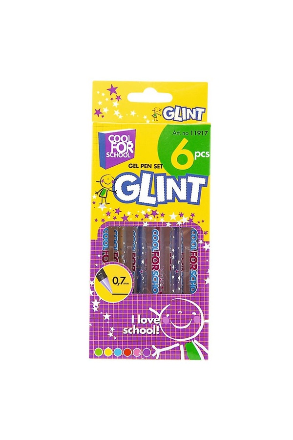 Набір гелевих ручок "Glint" колір різнокольоровий ЦБ-00038279 SKT000328381 фото