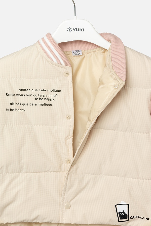 Куртка для девочки 122 цвет молочный ЦБ-00242790