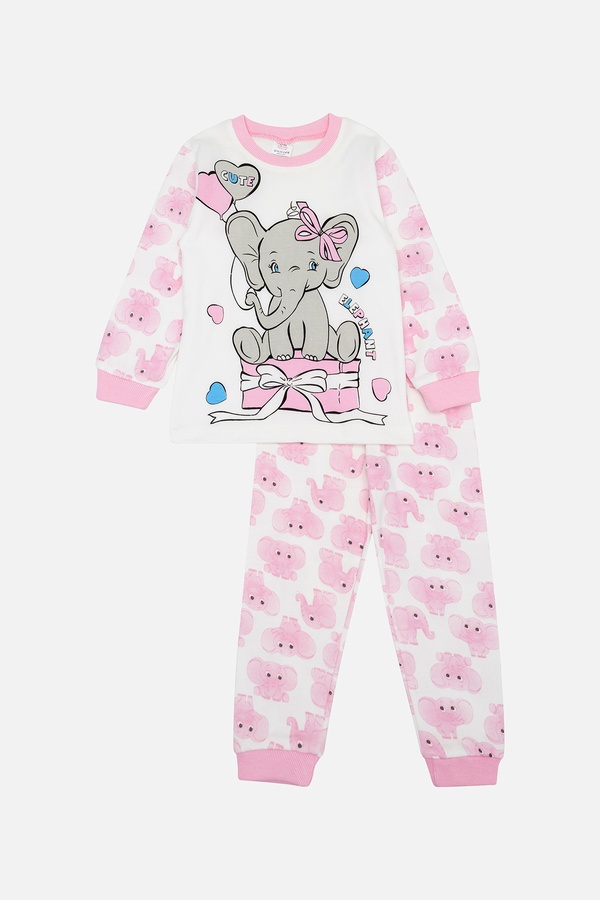 Пижама с длинным рукавом для девочки 104 цвет розовый ЦБ-00245355 SKT000981361 фото