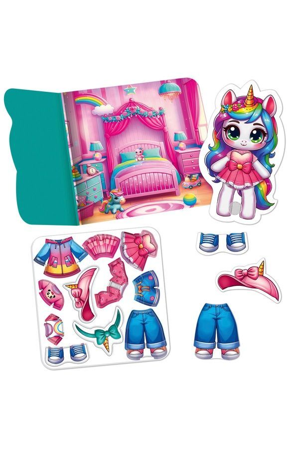 Розвиваюча гра з липучками &laquo;Єдиноріжка&raquo; Vladi Toys VT1320-01 ЦБ-00292262 фото