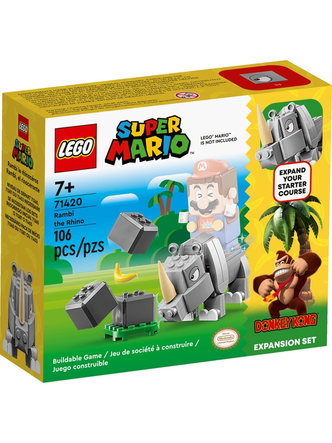 Конструктор LEGO Super Mario Носорог Рамби. Дополнительный набор цвет разноцветный ЦБ-00230000 SKT000933620 фото
