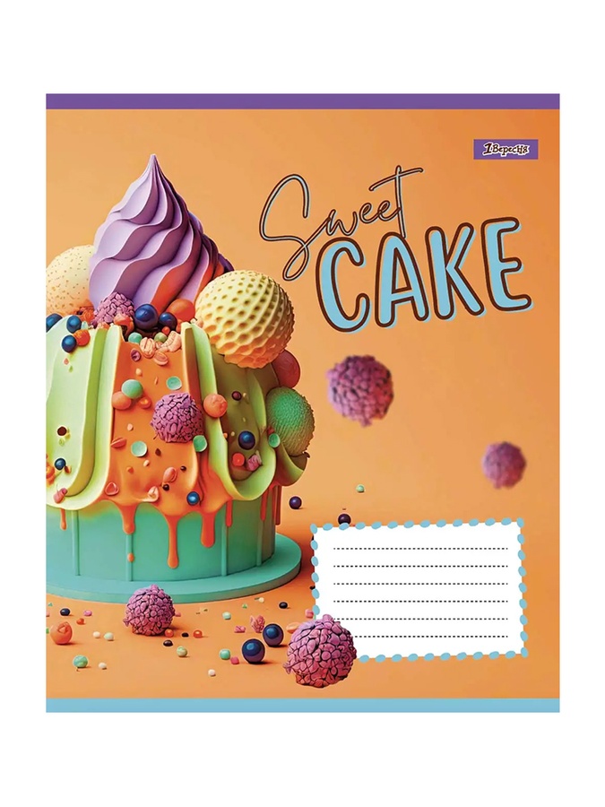 Зошит в лінію Sweet cake, 18 сторінок колір різнокольоровий ЦБ-00222610 SKT000915651 фото