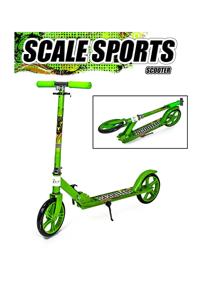 Двухколесный самокат Scale Sports цвет салатовый ЦБ-00119987 SKT000924651 фото