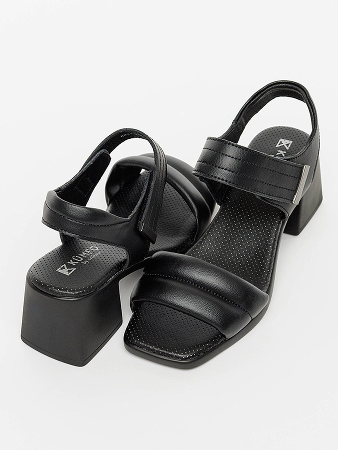 Жіночі босоніжки на каблуках 36 колір чорний ЦБ-00200269 SKT000868086 фото