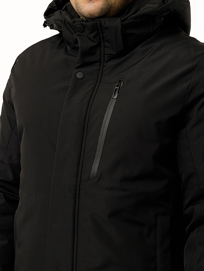 Чоловіча коротка куртка 48 колір чорний ЦБ-00220368 SKT000909498 фото