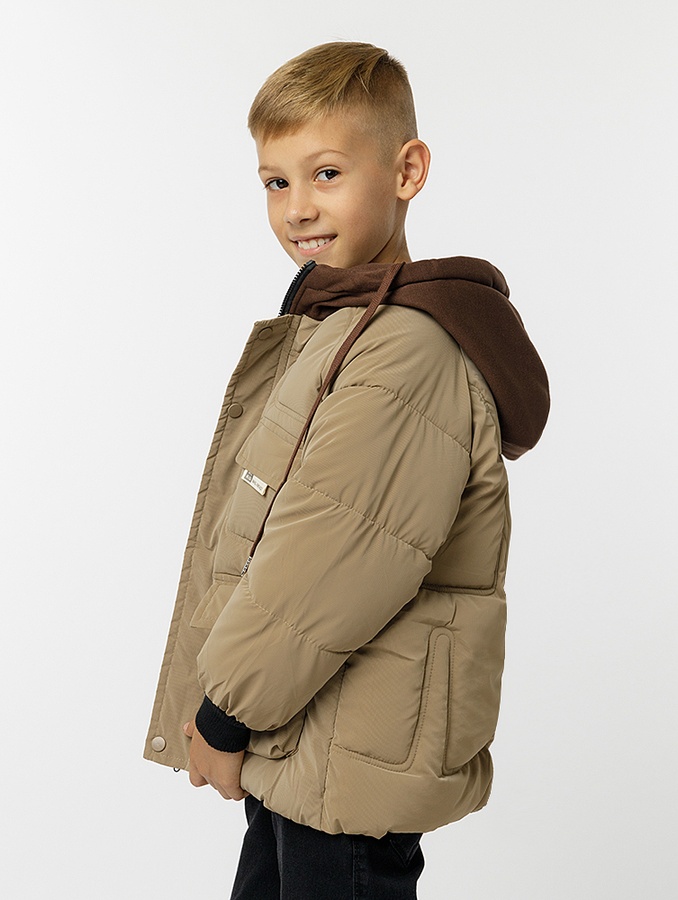 Куртка для хлопчика 140 колір бежевий ЦБ-00225756 SKT000922774 фото