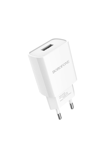 Зарядний пристрій Borofone BA20A 1 USB 2.1A колір білий ЦБ-00204685 SKT000876747 фото