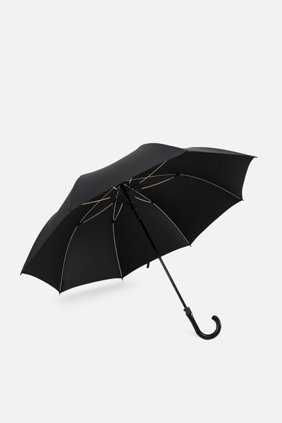 Чоловіча напівавтоматична парасолька колір чорний ЦБ-00255485