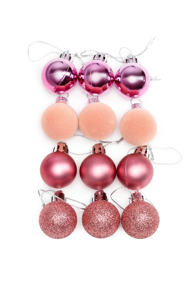 Набір кульок для ялинки колір рожевий ЦБ-00238245 SKT000955816 фото