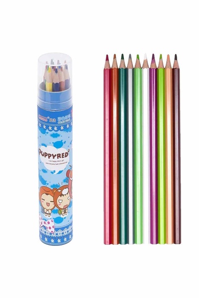 Набір олівців в тубусі, 12 кольорів колір різнокольоровий ЦБ-00198521 SKT000863993 фото