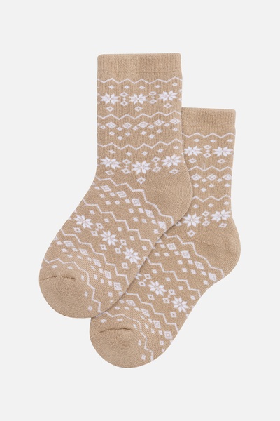 Шкарпетки для дівчинки 35-38 колір бежевий ЦБ-00238574 SKT000956908 фото