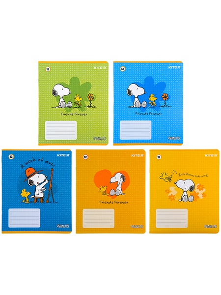 Зошит в клітинку 12 аркушів Peanuts Snoopy колір різнокольоровий ЦБ-00197340 SKT000860976 фото