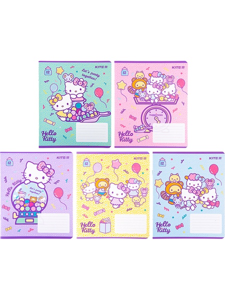 Тетрадь в клетку 12 листов Hello Kitty цвет разноцветный ЦБ-00223199 SKT000917020 фото