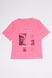 Жіноча футболка 44 колір рожевий ЦБ-00192413 SKT000849041 фото 3