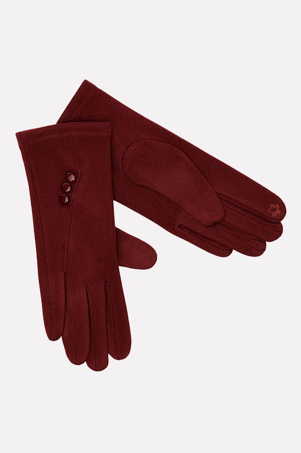 Жіночі рукавички 6.5 колір бордовий ЦБ-00197557 SKT000861390 фото
