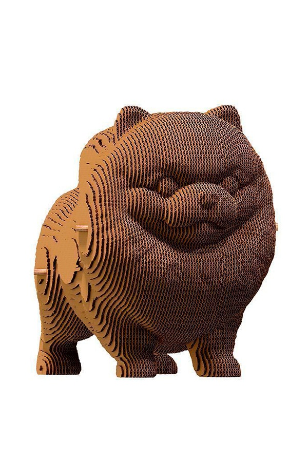 Картонний конструктор "Cartonic 3D Puzzle Pomeranian spitz" колір коричневий ЦБ-00235333 SKT000945792 фото