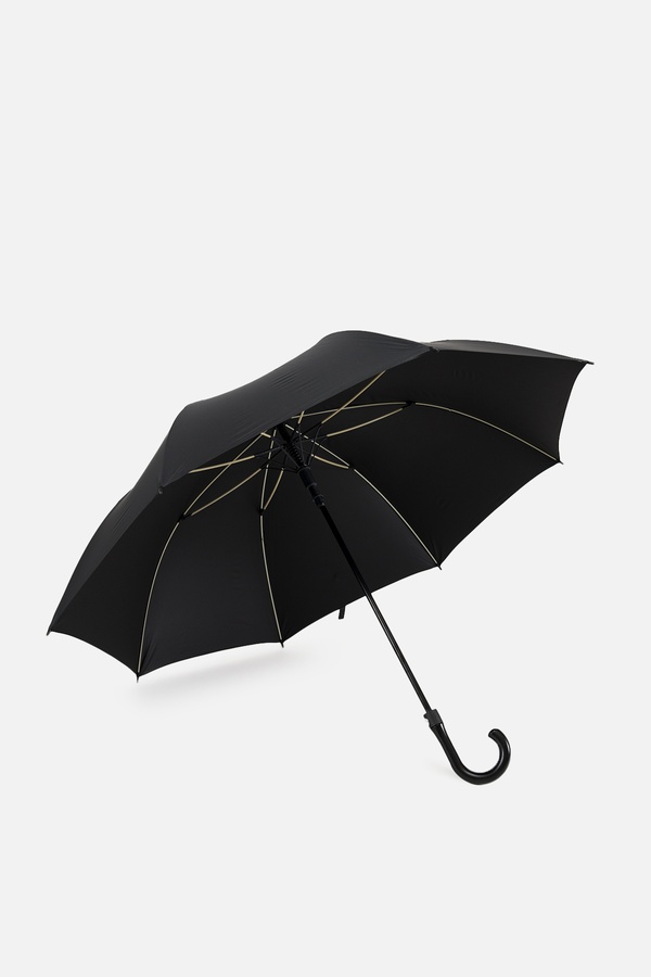 Мужской полуавтоматический зонтик цвет черный ЦБ-00255485