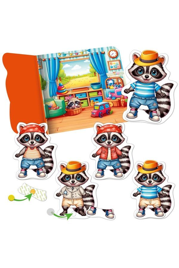 Развивающая игра с липучками &laquo;Енотик&raquo; Vladi Toys VT1320-02 ЦБ-00292263 фото