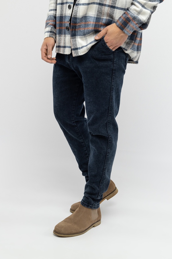 Чоловічі джинси мом 42 колір темно-синій ЦБ-00233100 SKT000940583 фото