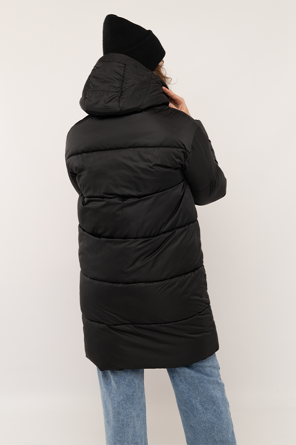 Жіноча куртка 42 колір чорний ЦБ-00223839 SKT000918384 фото