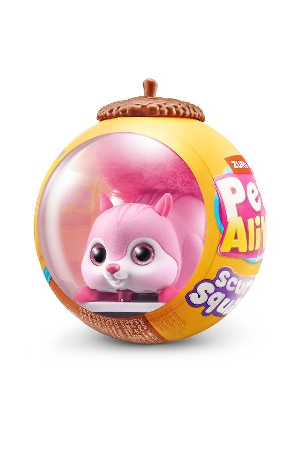 Интерактивная игрушка PETS ALIVE S1 &mdash; Белочка в нежном розовом цвете 9565B ЦБ-00295590 фото