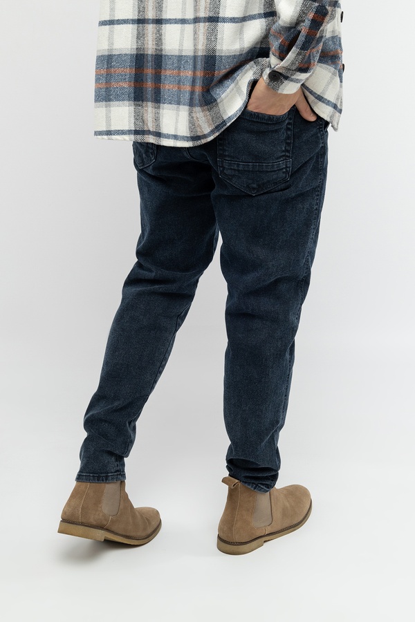 Чоловічі джинси мом 42 колір темно-синій ЦБ-00233100 SKT000940583 фото
