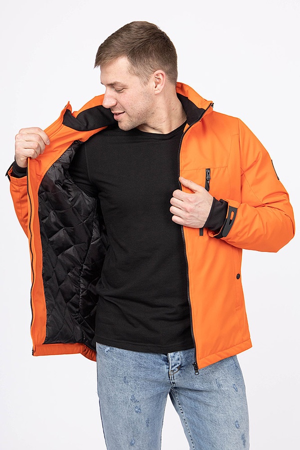 Куртка коротка чоловіча колір помаранчевий ЦБ-00187786 SKT000836266 фото