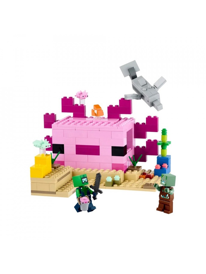 Конструктор LEGO Minecraft Дім-Аксолотль колір різнокольоровий ЦБ-00230001 SKT000933621 фото