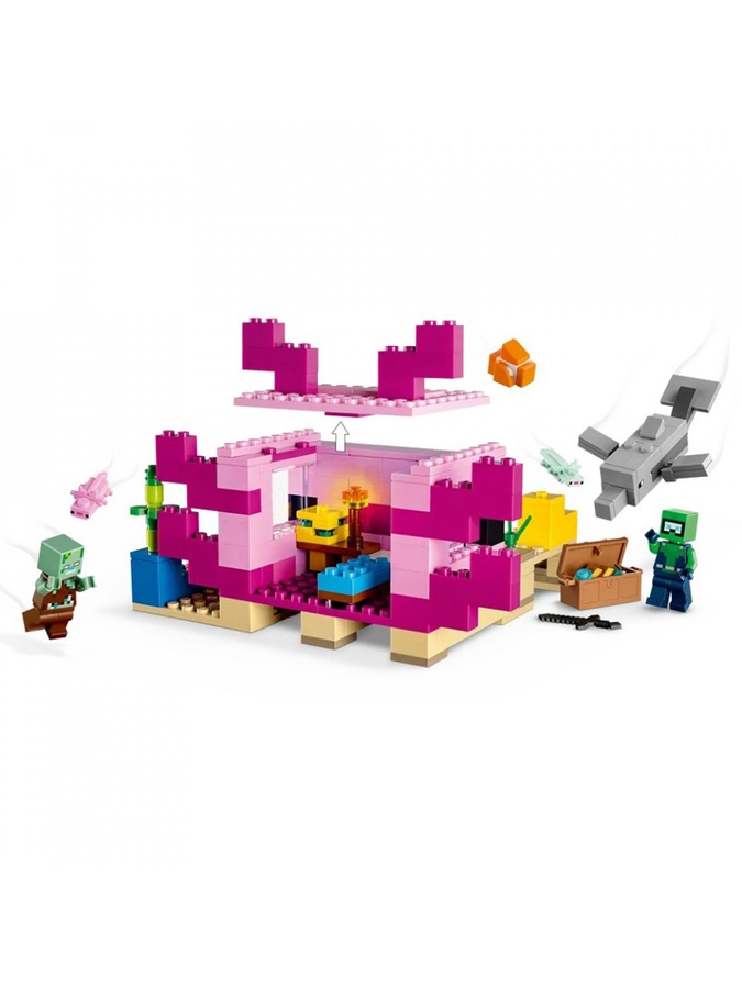 Конструктор LEGO Minecraft Дом-Аксолотль цвет разноцветный ЦБ-00230001 SKT000933621 фото