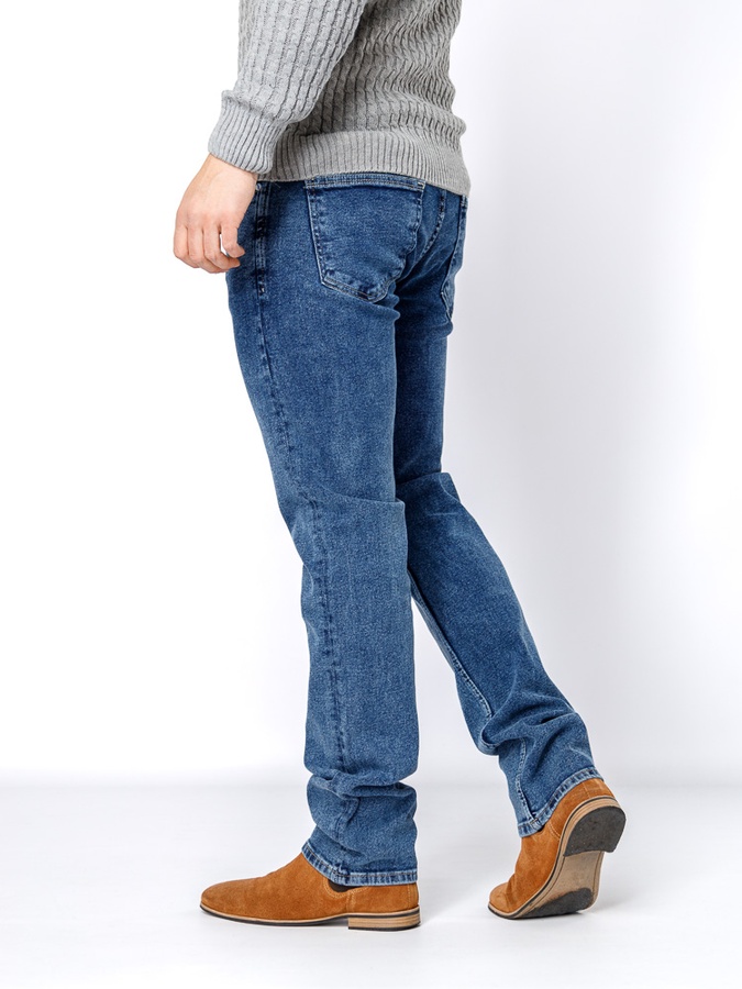 Чоловічі джинси регуляр 56 колір синій ЦБ-00237516 SKT000954212 фото