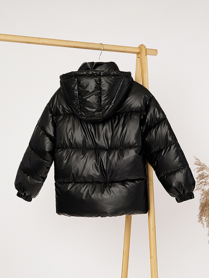 Куртка короткая для девочки 164 цвет черный ЦБ-00229564