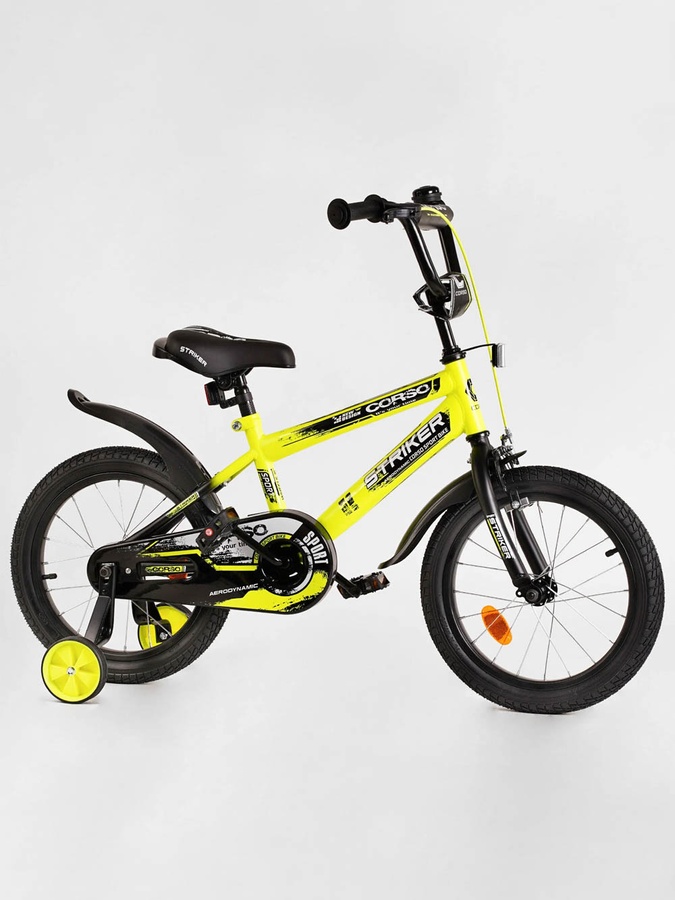 Дитячий двоколісний велосипед 16 "дюймів колір жовтий ЦБ-00213407 SKT000893659 фото